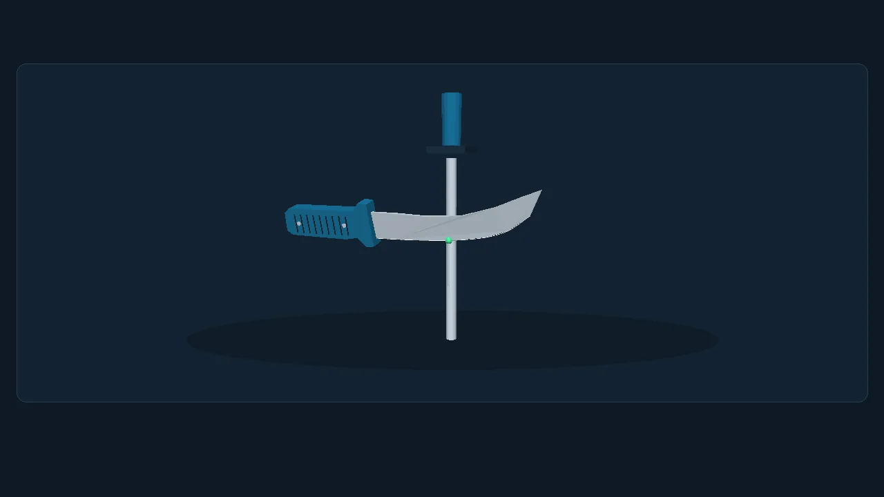 Steeling — contact — knife induction lesson still